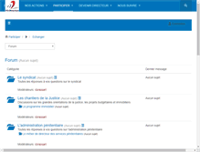 Tablet Screenshot of forum.directeurs-penitentiaires.fr